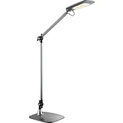 Tischleuchte Bewegungsmelder Tischlampe Touchdimmer Gelenkleuchte schwenkbar, CCT, Alu schwarz silbergrau satiniert, LED 9W 510Lm, H 96 cm