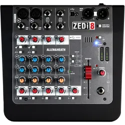 Allen & Heath ZEDi8-X  8-Channel Live + USB Recording Mixer