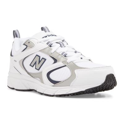 Sneaker NEW BALANCE "408", Damen, Gr. 37, weiß (nb weiß), Synthetik, Textil, Schuhe Sneaker, inspiriert vom Design des New Balance 530 und 740, Topseller