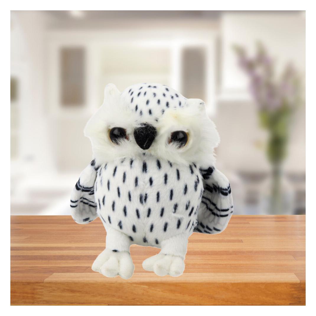 Lean Toys Lean Plüsch Steinkauz Maskottchen Umarmungen Weiss Schwarz Flecken 15Cm (15 cm) (67992349)