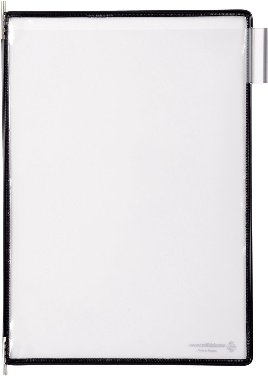 Tarifold 10 losse systeemtassen PVC zwart 114007