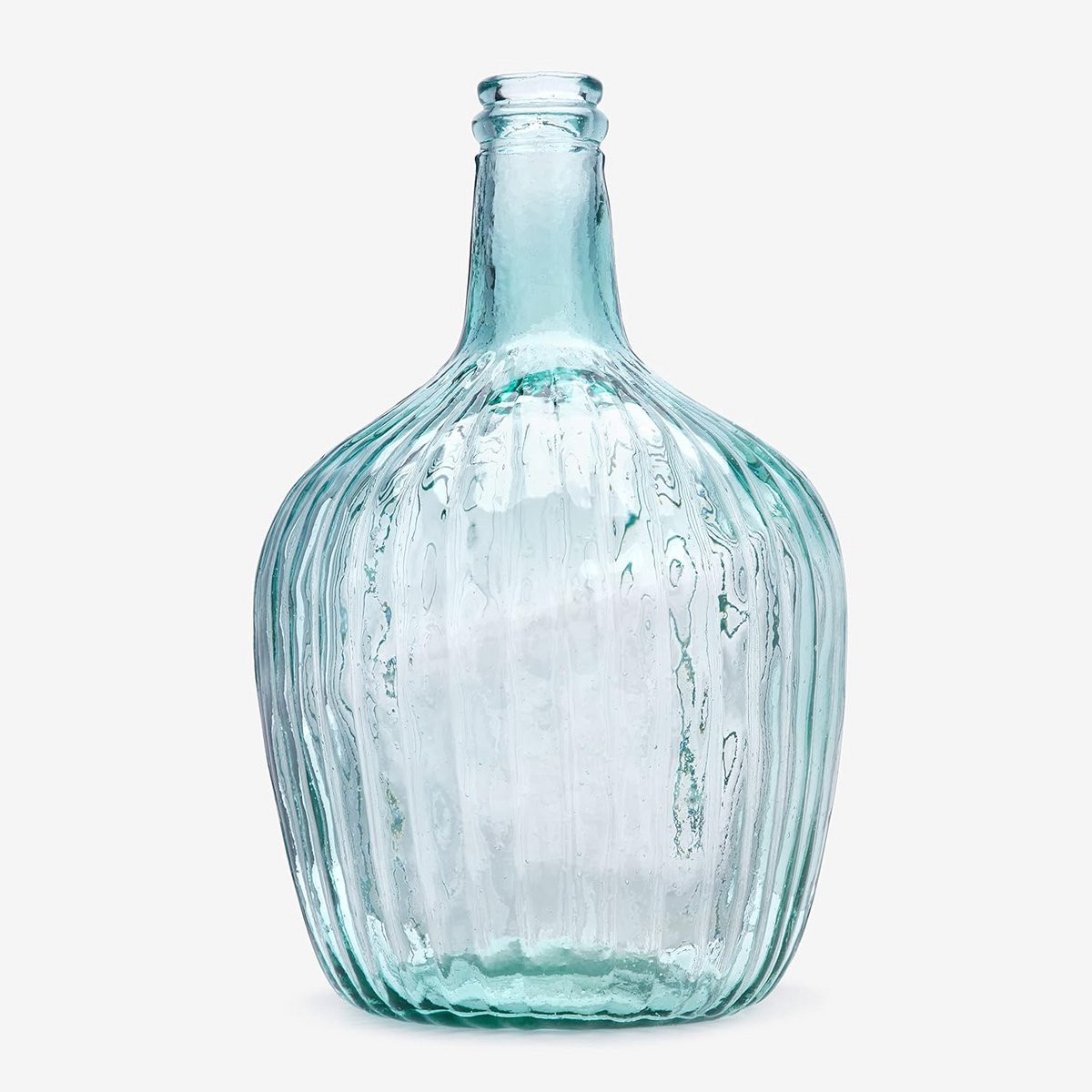 Handgemaakte Mediterraanse Glazen Damajuana Decoratieve Fles - Transparant - 4 liter