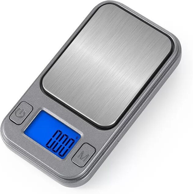 INF Mini Digitalwaage im Feuerzeug-Stil – Camouflage Silber, 100g/0,01g, inklusive Batterie