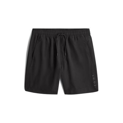 Badeshorts G-STAR "Long Badeshorts", Herren, Gr. M, Normalgrößen, schwarz (dk schwarz), Obermaterial: 100% Polyester, Badehosen Badeshorts