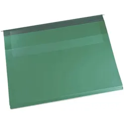BOI 2-Deckel-Planettentasche mit Langaußenheftung grün, 27.5 cm