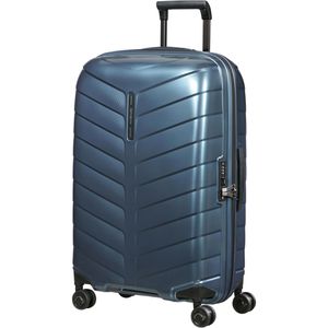 Samsonite Koffer Attrix Spinner, blau, Hartschale, 4 Rollen, 73 Liter, 46 x 69 x 27cm