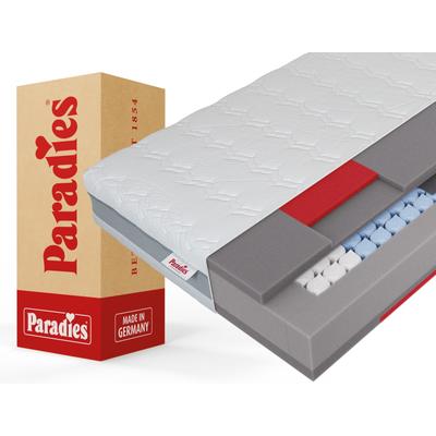 Taschenfederkernmatratze PARADIES "Neuheit: Paradies Prolife Supreme, Matratze 90x200, 140x200 cm & mehr", weiß, B:140cm H:22cm L:200cm, Bezug: 65% Polyester, 35% Viskose, Matratzen, Taschenfederkernmatratze, 7-Zonen Matratze, ergonomisch, atmungsaktiv