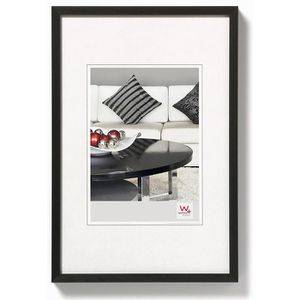walther-design Bilderrahmen Chair AJ030B, 20 x 30 cm, Echtglas, Aluminiumrahmen schwarz
