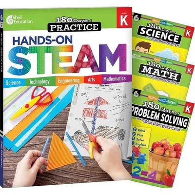 180 Days(r) Steam, Science, Math, & Problem Solving Grade K: 4-Book Set, Taschenbuch von Chandra C. Prough,Lauren Homayoun,Jodene Lynn Smith,Jessica