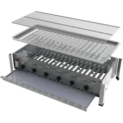 ChattenGlut, Gasgrill, Gasbräter 6-flammig mit Rost (22 kW)