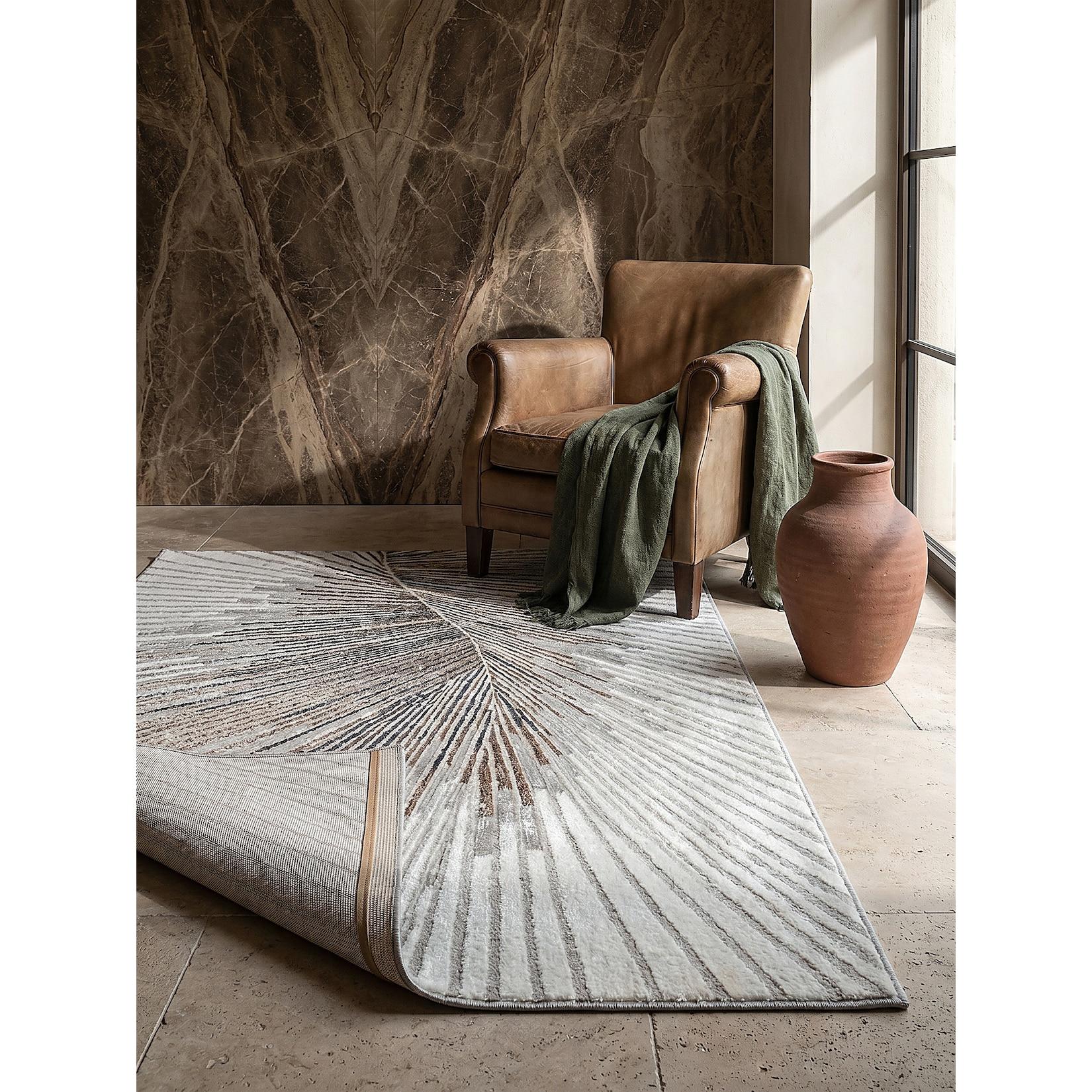 Teppich Kurzflor Grau 140x200 cm - KAVALA Kadima Design