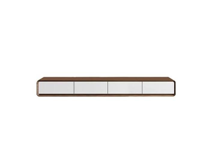 Schwebender TV-Ständer, modernes wandmontiertes Entertainment-Center Mit 4 Türen for Schlafzimmer und Wohnzimmer hängend