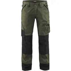 Garten Bundhose "1454" armygrün/schwarz - D23 - grün