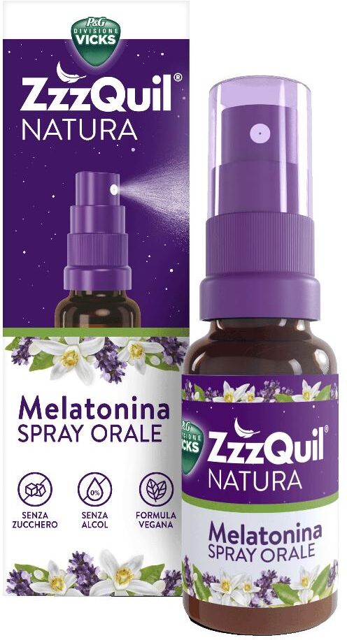 PROCTER & GAMBLE SRL ZzzQuil Natura, Melatonina Spray Orale, 30 ml