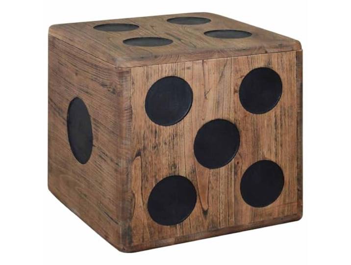 vidaXL Aufbewahrungskiste Würfel-Design Handgefertigt Holzkiste Regalkorb Kiste Couchtisch Beistelltisch Hocker Mindi-Holz 40x40x40cm