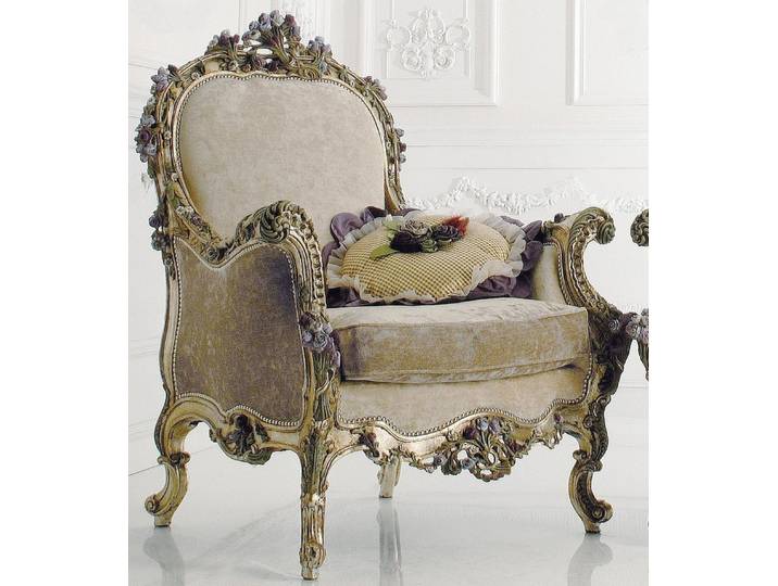 Xlmoebel Ohrensessel Luxuriöser Lese-Stuhl aus Italien für Bibliothek und Sofa (1-St., Ohrensessel), Made in Europa