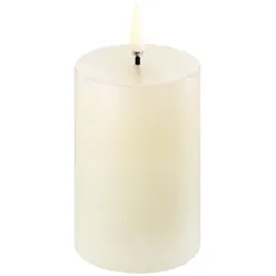 Uyuni LED Stumpenkerze 5x7,5cm ivory