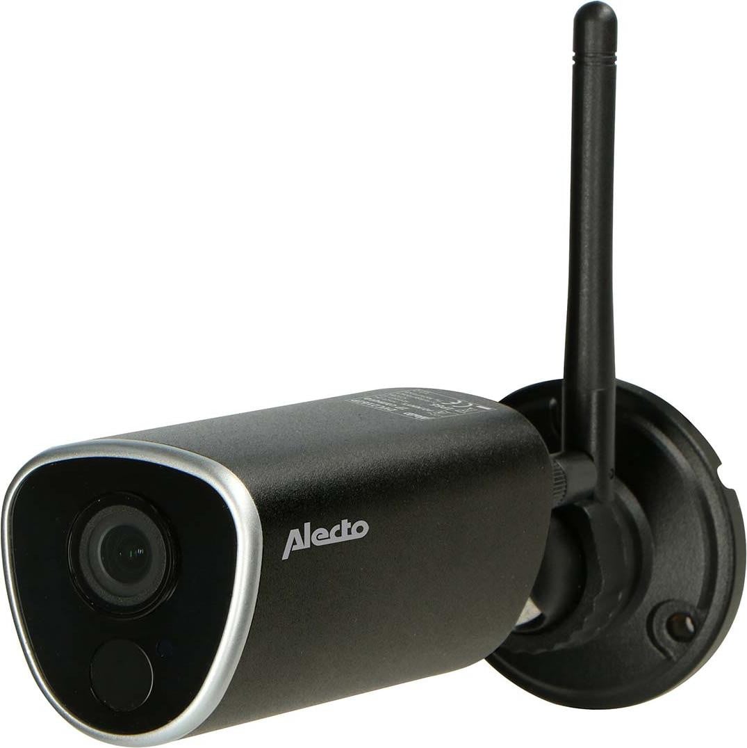 Alecto DVC216IP IP-beveiligingscamera voor buitengebruik, draadloos, zwart, bolvormig