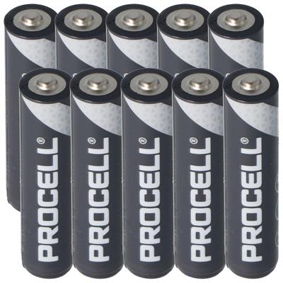 10 Stück Duracell Procell Alkaline AAA Micro LR03 im Karton