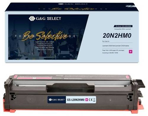 G&G Toner ersetzt Lexmark 20N2HM0 Kompatibel Magenta 4500 Seiten GS-L20N2HM0
