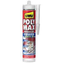 UHU Poly Max® Power Transparent Klebe- und Dichtmasse Herstellerfarbe Transparent 47855 300 g