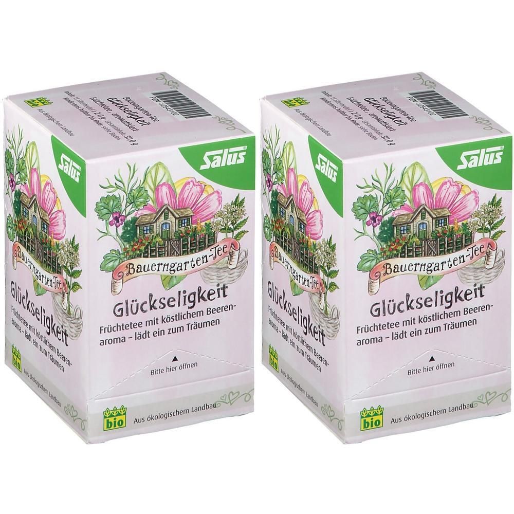 BAUERNGARTEN-Tee Glückseligkeit Früchtetee Salus 2x 2x15 St Filterbeutel