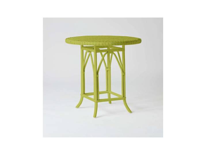 Table rotin laqué vert gazon