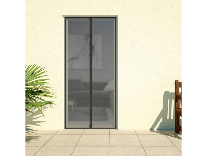 Insektenschutz-Vorhang HECHT INTERNATIONAL DELUXE , schwarz (rahmen: schwarz gewebe: schwarz), B:100cm H:220cm, Insektenschutzgitter, Insektenschutz-Vorhang, BxH: 100x220 cm, kürzbar