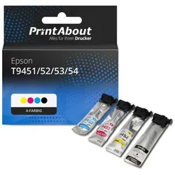 Druckerpatrone kompatibel mit Epson T9451/52/53/54 - 4-farbig - Hohe Kapazität - Multipack
