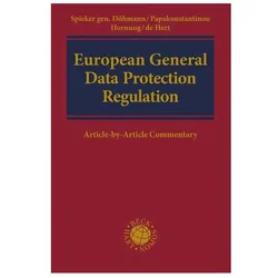 General Data Protection Regulation, Fachbücher von Gerrit Hornung, Indra Spicker, Vagelis Papakonstantinou