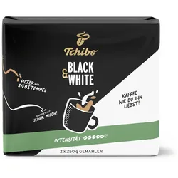 Tchibo - Black & White - 500 g Gemahlen - Intensität: 5/6