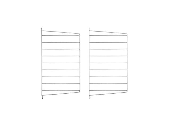 String Panneau mural d extérieur String galvanisé, 50x30 cm, lot de 2'