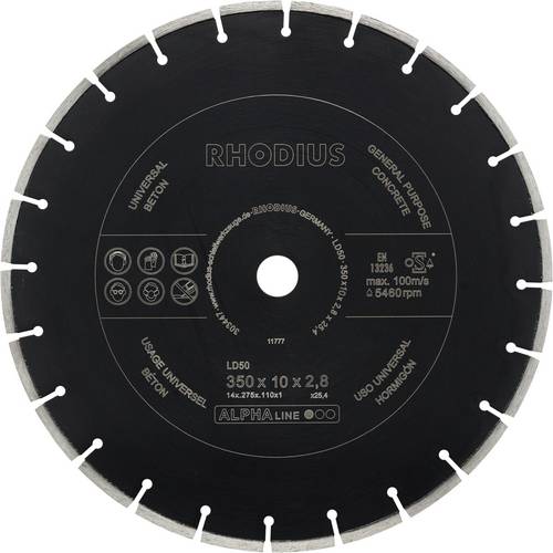 Rhodius LD50 303447 Diamanttrennscheibe 1 St. Beton