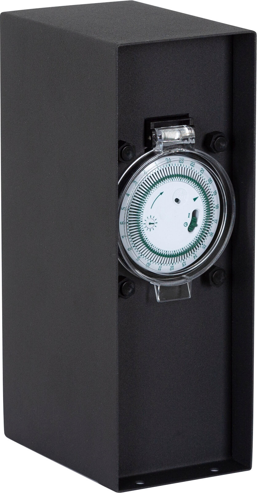 KS Verlichting Buitenstopcontact Charge Timer Tuinstopcontact Zwart