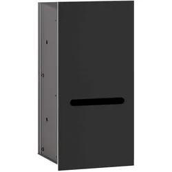 Emco Asis 2.0 WC-Papier-Modul 972427521 schwarz, 170x346 mm, Anschlag rechts, Unterputz