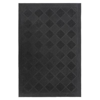 Fußmatte KAYOOM "Elegant Entry 125", schwarz, B:45cm H:6mm L:75cm, Gummi, Teppiche, Fußmatte, Türmatte, Gummi, Eingang