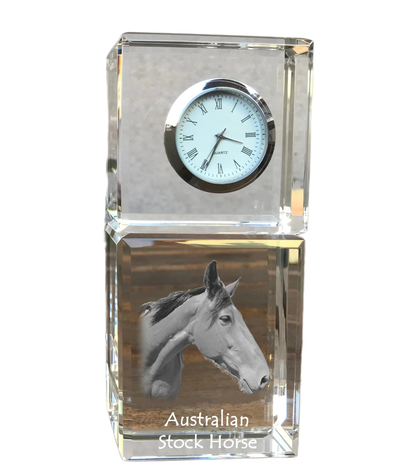 Art-Dog Klok Australian Stock Horse voor op tafel