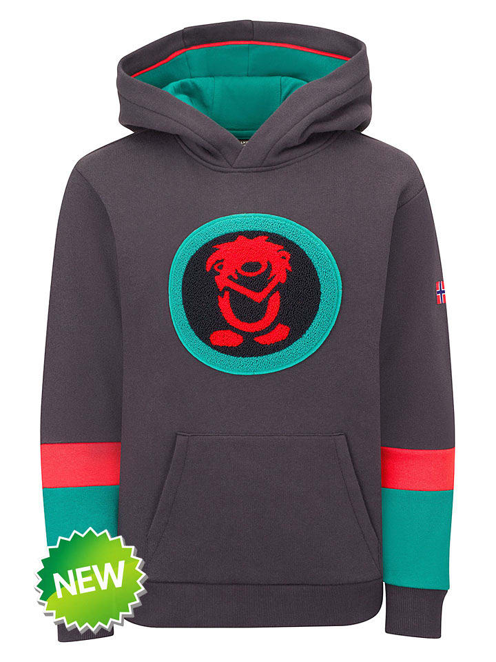 Trollkids Hoodie "Troll" in Grau - 116