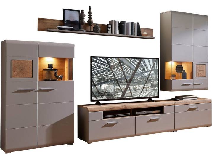 Innostyle Wohnwand FUN PLUS II, (5-St), inkl. LED-Beleuchtung