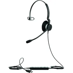 Jabra Biz 2300 (Kabelgebunden, Avaya, Cisco, Skype), Office Headset, Schwarz
