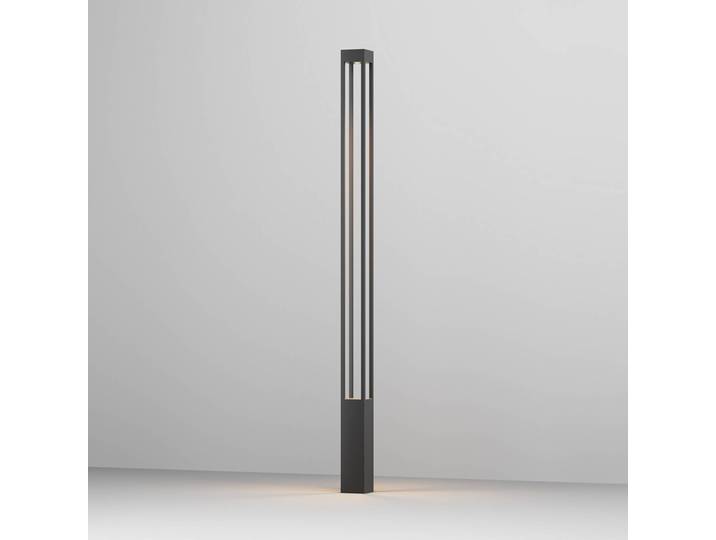 Maytoni LED-Außenleuchte Elbe, Höhe 200 cm, graphitfarben Elbe, schwarz, Metall, Modern