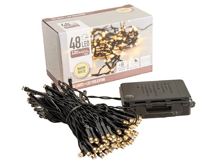 Lichtergirlande HOLY Schwarz 2cm