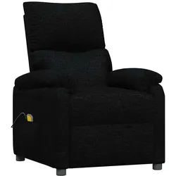 vidaXL Massagesessel Schwarz Stoff