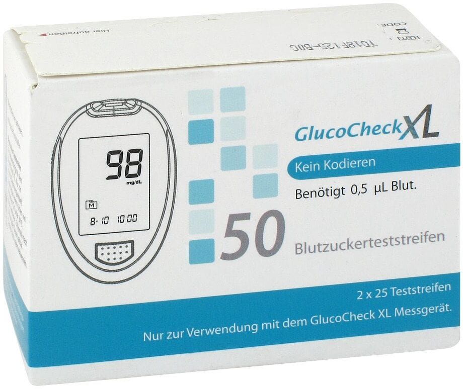 Gluco Check Xl Blutzuckerteststreifen 50stk
