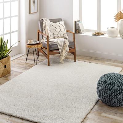 Livabliss Cloudy Solid Plush Area Rug