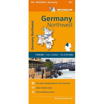 Michelin Schleswig-Holstein, Niedersachsen, Hamburg, Bremen, Karte von Michelin, Michelin, 978-2-06-718354-4