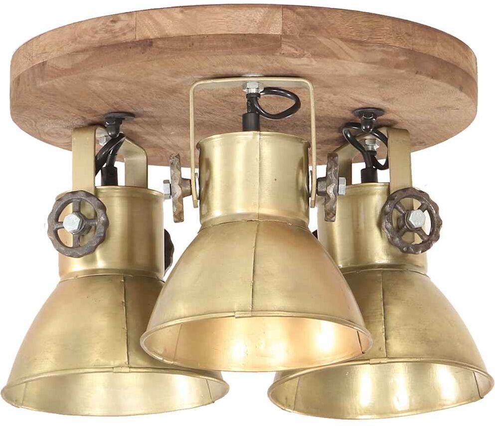 vidaXL Plafonnier industriel 25 W Laiton 42x27 cm E27