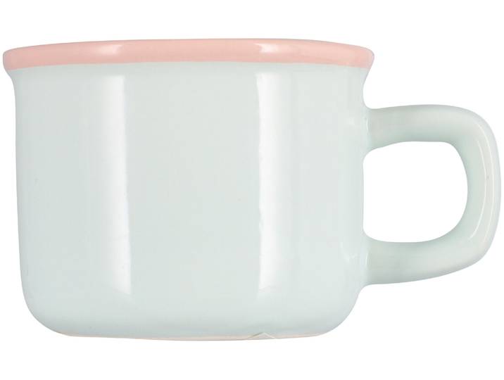 Espressotasse retro blau/grün 65ml