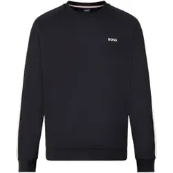 BOSS für Herren. 50566972 Schwarzes Iconic-Sweatshirt (XL), Lässig, Baumwolle, Langarm