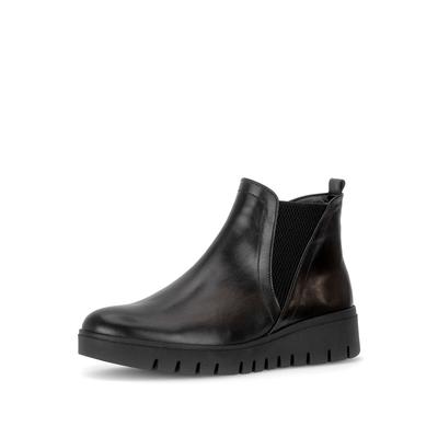 Chelseaboots GABOR "Chelsea Boot", Damen, Gr. 42,5, schwarz, Schuhe Chelseaboots